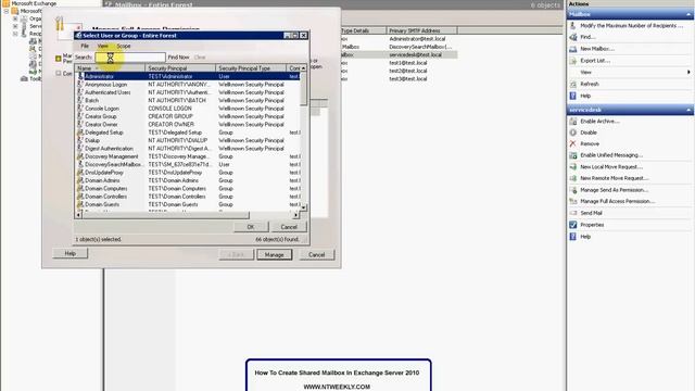 How To Create A Shared Mailbox In Exchange 2010 Server смотреть онлайн