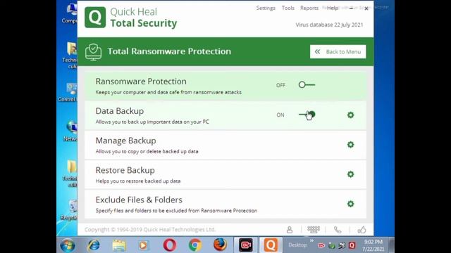 How TO Disable/Enable Quick Heal Total Security Antivirus All window Edition Windows 10 2021 смотреть онлайн