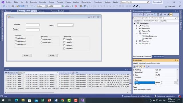Interfaz grafica de usuario con Windows Forms de C# смотреть онлайн