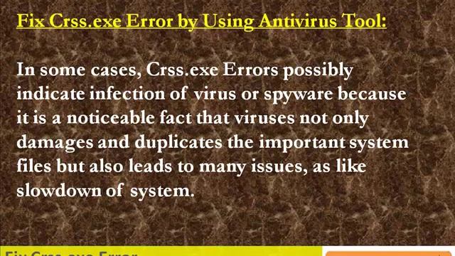 How to Fix Crss.exe Error Effectively смотреть онлайн