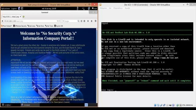 kali, Metasploitable, De ICE 1 100 смотреть онлайн