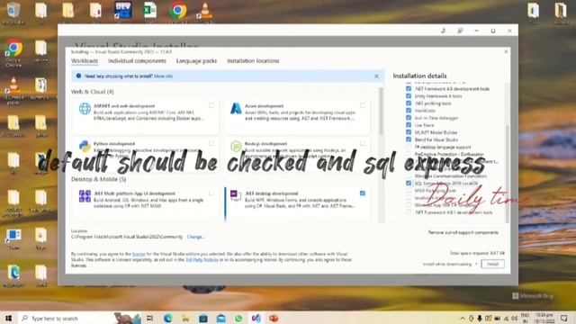 HOW TO DOWNLOAD AND INSTALL VISUAL STUDIO COMMUNITY 2022 WITH C#.NET, WPF AND SQL etc. смотреть онлайн