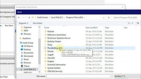 How to make Throttlestop Autostart with Windows