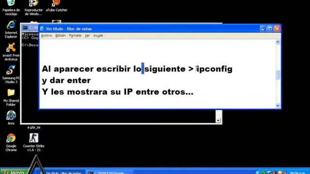 Como ver IP en un Sistema Operativo(SO) Windows XP смотреть онлайн
