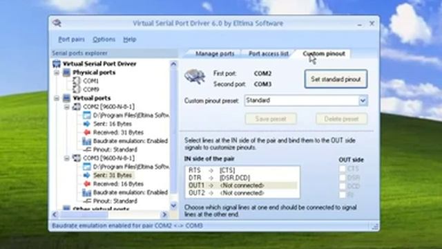 Com0com Null Modem Emulator Alternative: Virtual Serial Port Driver