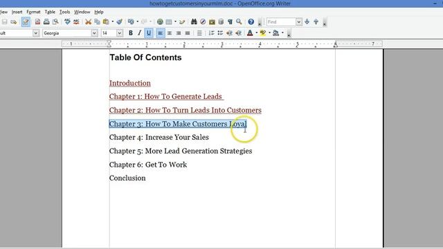 How To Create A Clickable Table of Contents In Open Office смотреть онлайн