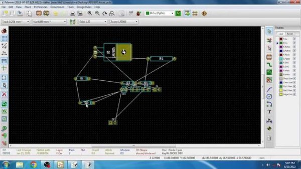 How to create PCB Design for the Regulated Power Supply using KiCAD