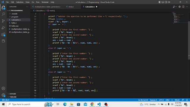 How to make a Calculator in C | VS Code смотреть онлайн