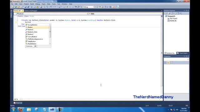 VB.Net Stopwatch Tutorial Visual Basic 2010 Guide + Source Download смотреть онлайн