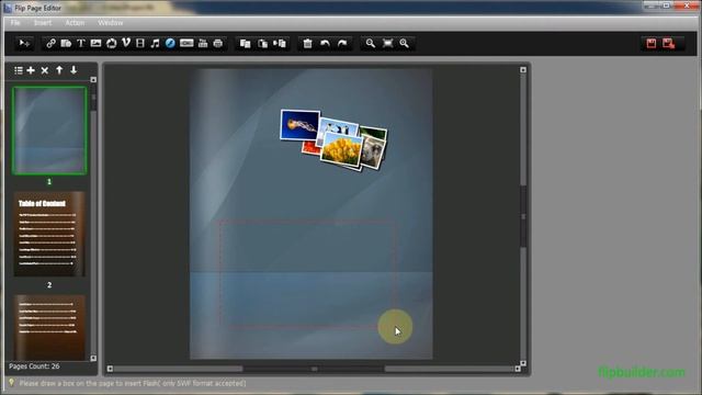 Tutorial: How to add a photo album to a flip book - FlipBuilder смотреть онлайн