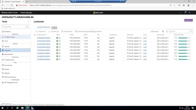 Verwalten von Storage Spaces Direct mit dem Windows Admin Center смотреть онлайн