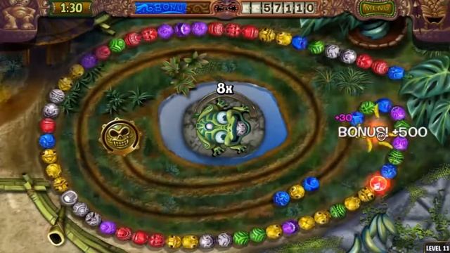 『Zuma's Revenge!』Rooster Rumble - Level 11「Challenge」 смотреть онлайн