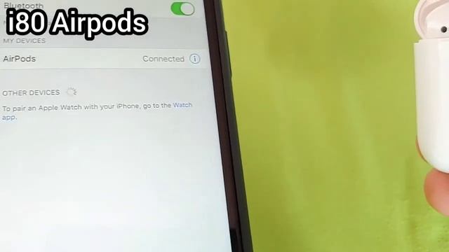 i80 TWS Airpods with Pop Up Window - How to connect to iPhone or Android Phone смотреть онлайн