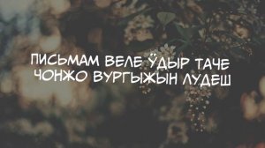 Станислав Шакиров - Какшан сер ӱмбалне ломбо. Текст песни