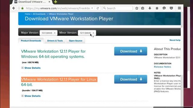 How to install vmware workstation player 12 pro in ubuntu latest смотреть онлайн