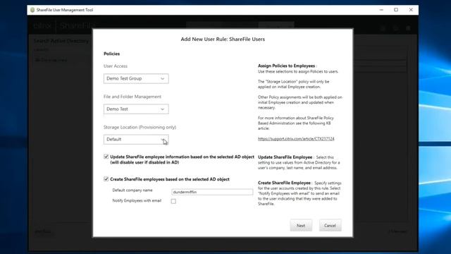 ShareFile User Management Tool (UMT) смотреть онлайн