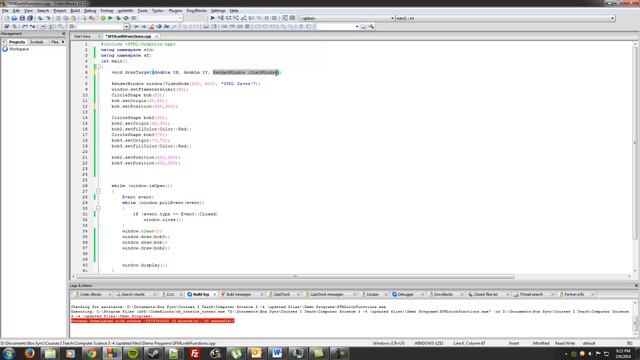 SFML 2.1 - Passing the RenderWindow to a Function - Wilson CS смотреть онлайн