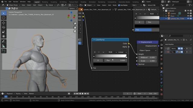 Blender Tutorial - Create Cool 3D Displacement Abstract Art In Blender 3.1 / #b3d, #blender3d смотреть онлайн
