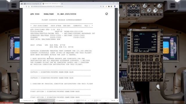 LINE FLIGHT | KSEA - PANC | PART 1 смотреть онлайн