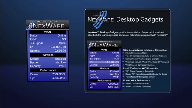 NexAira's NexWare Google and Vista Gadgets смотреть онлайн