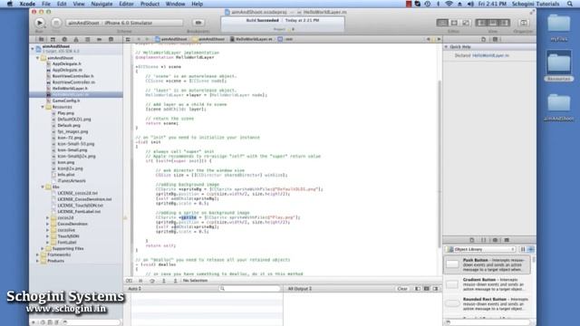 How to Make a FULL iOS Action Game in Cocos2D using Xcode ? - Part 02 смотреть онлайн