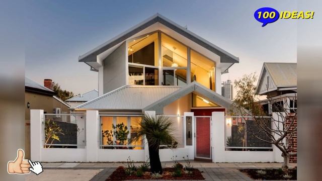 Beautiful facades of private houses made of various materials! смотреть онлайн
