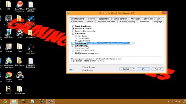 HOW TO GET A CUSTOM WINDOWS START BUTTON (WINDOWS 7 & WINDOWS 8) смотреть онлайн