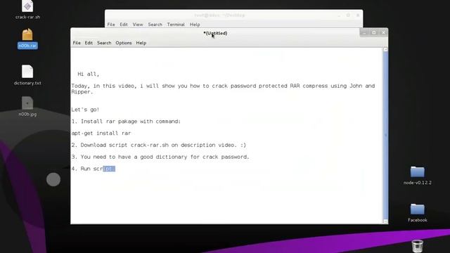 Crack protected password RAR file using John the Ripper 22 смотреть онлайн