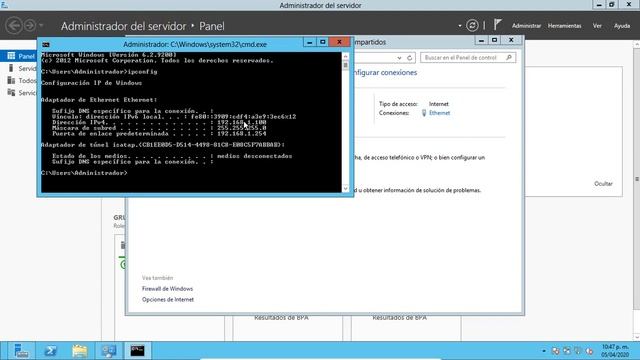 Cambiar IP en Windows Server 2012 смотреть онлайн