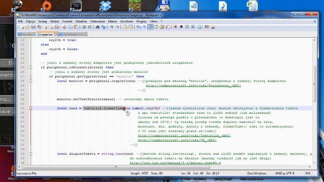 [ComputerCraft] Kody źródłowe (Source Codes): Monitory, Zegar Cyfrowy, Internet #5 [Tutorial PL] смотреть онлайн