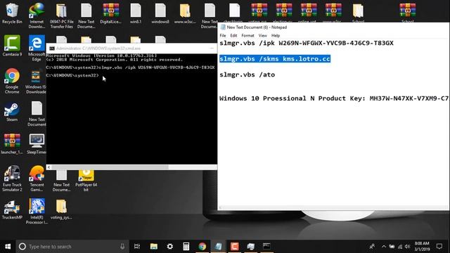 Activate Windows 10 Pro Product Key 64 Bit 2019-تفعيل ويندز 10 برو بسهولة смотреть онлайн