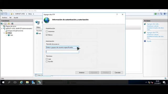 Instalación y Configuración IIS y Servidor FTP - Windows Server 2016 смотреть онлайн