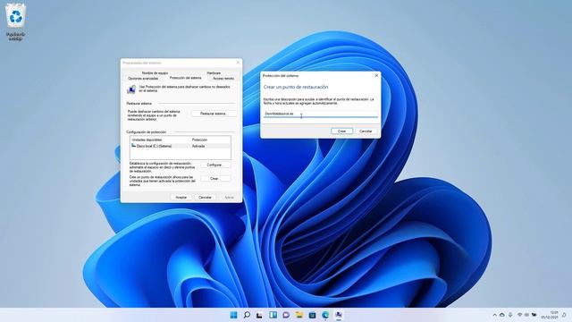 Como restaurar Windows 11 a un punto anterior | Crear un punto de restauración смотреть онлайн
