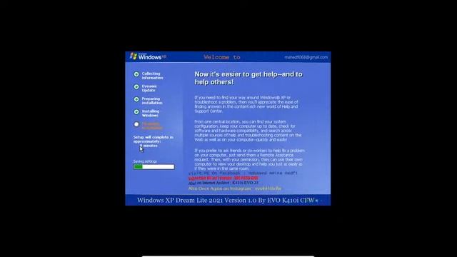 Installing Windows XP Dream Lite 2021 by EVO K410i CFW смотреть онлайн