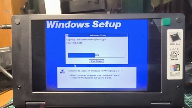 Install Windows for Workgroup 3.11 on Pocket386 смотреть онлайн