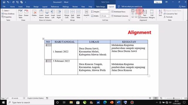 Cara Merapikan Posisi Tulisan di Tabel Microsoft Word смотреть онлайн