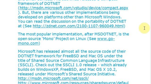 implementation of DOTNET other than MicrosoftDOTNET on Windows Operating System смотреть онлайн