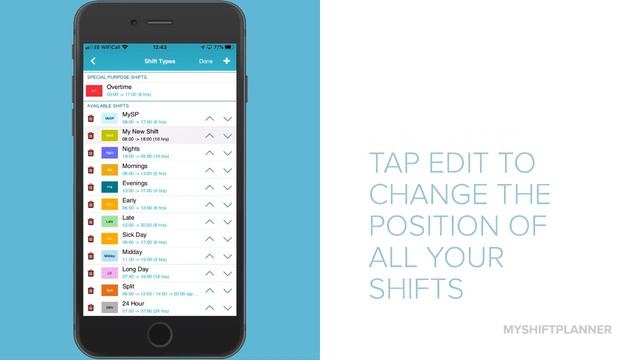 Edit & Create Custom Shifts in MyShiftPlanner смотреть онлайн