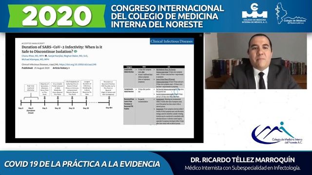 Dr. Ricardo Téllez Marroquín COVID 19 de la Práctica a la Evidencia. смотреть онлайн