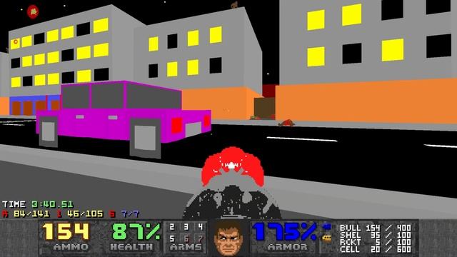 DIY Map 12 "Hostile District" UV MAX [DOOM II] смотреть онлайн