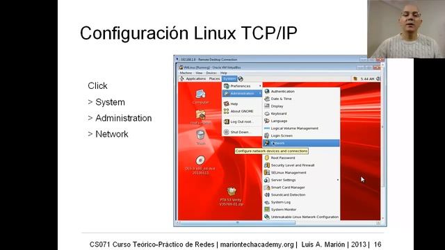 CS071 06.08 Dirección IP - Windows 7 y Linux смотреть онлайн