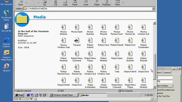 Windows Media Player 7 Build 1137 on Windows 95 смотреть онлайн