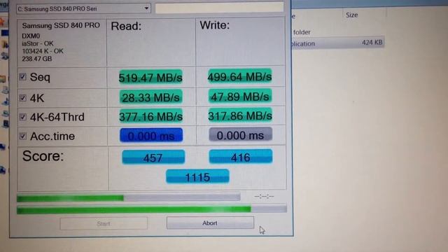 AS SSD Benchmark, Samsung 840 Pro Firmware Update DXM04B0Q смотреть онлайн