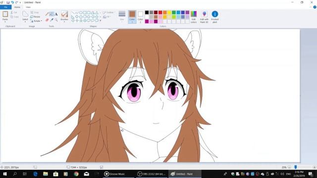 Drawing With Windows Paint EP 20 : Time Lapse Drawing Raphtalia again смотреть онлайн