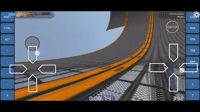 TrackMania Nations Forever on Android using exagear windows emulator смотреть онлайн
