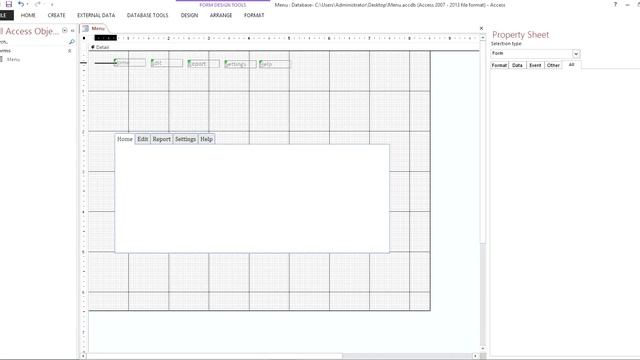 How to create Menu using Tab Control with Access Part 1 Advanced(VBA) смотреть онлайн