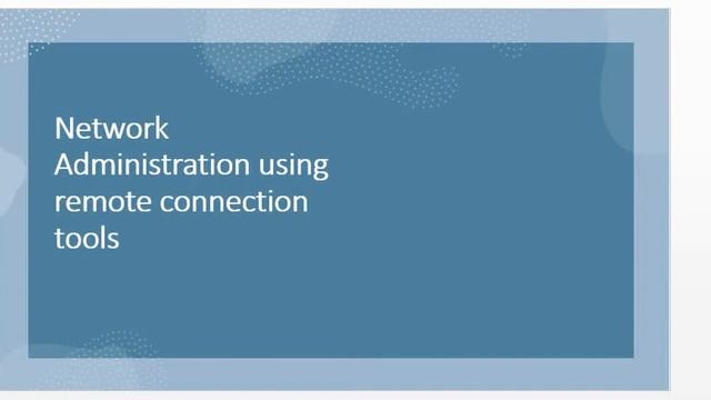 Remote Network Administration смотреть онлайн