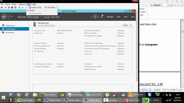 Module.1 - Exercise 1: Deploying Windows Server 2012 смотреть онлайн