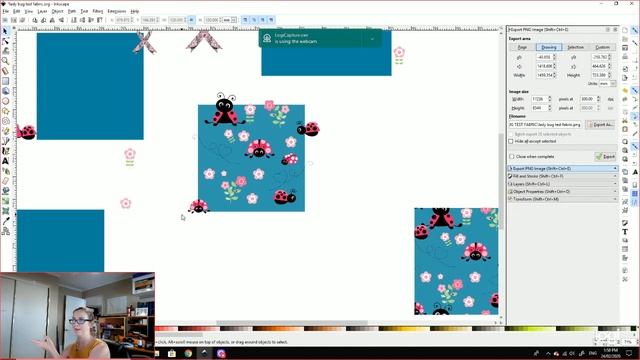 Fabric Design Process Overview - Using Inkscape to design Artwork for Fabric Printing смотреть онлайн
