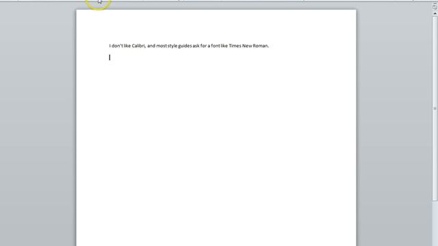 Setting a Default Font in Word 2010 (Windows) смотреть онлайн